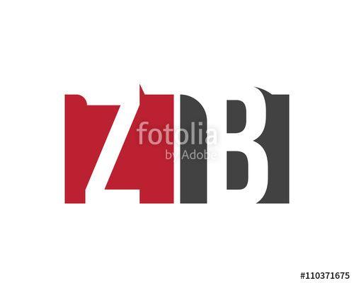 Red Square Box Logo - ZB red square letter logo for building, book, brothers, business