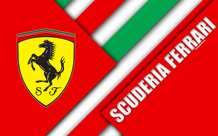 Scuderia Ferrari Logo - Download wallpapers Scuderia Ferrari, Maranello, Italy, 4k, Formula ...