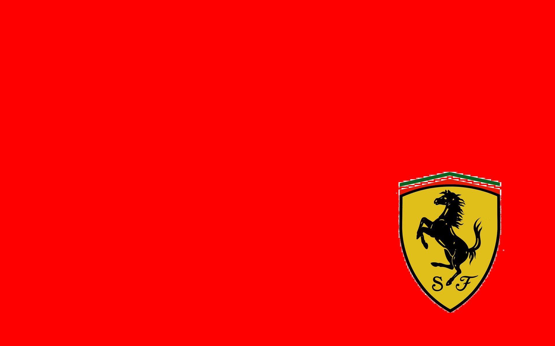 Scuderia Ferrari Logo - Scuderia Ferrari Logo Red Background 1920x1200 WIDE Motorsport