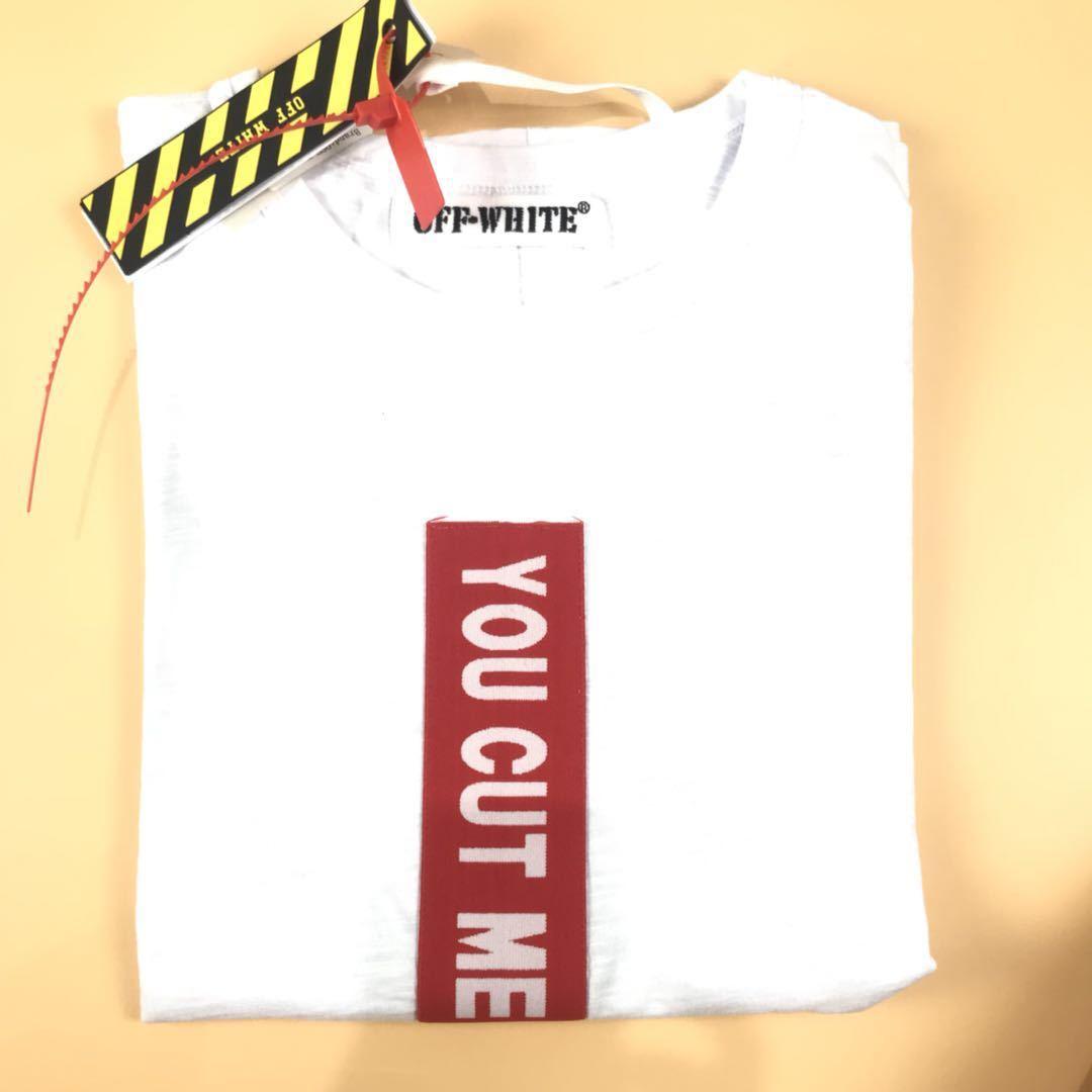 Red Square Box Logo - Off-White You Cut Me Off Red Square Box T-Shirt - S SIZE