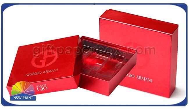 Red Square Box Logo - Fancy Red Square Cosmetic Rigid Paper Cardboard Gift Box With ...