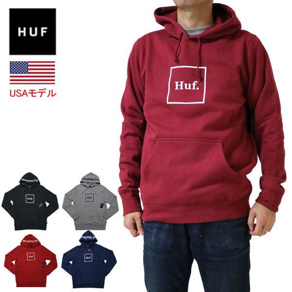 Red Square Box Logo - b-flat: Hough Parker box logo HUF PRIMARY BOX HOOD Hough sweatshirts ...