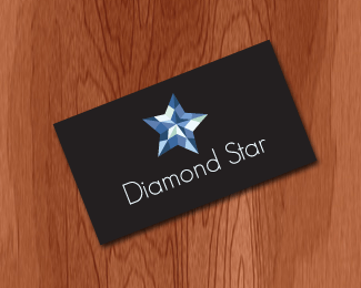 Star Diamond Logo - Diamond crystal star Designed