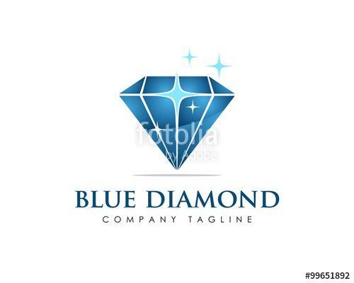 Diamond Star Logo - Blue Star Diamond Jewelry Logo