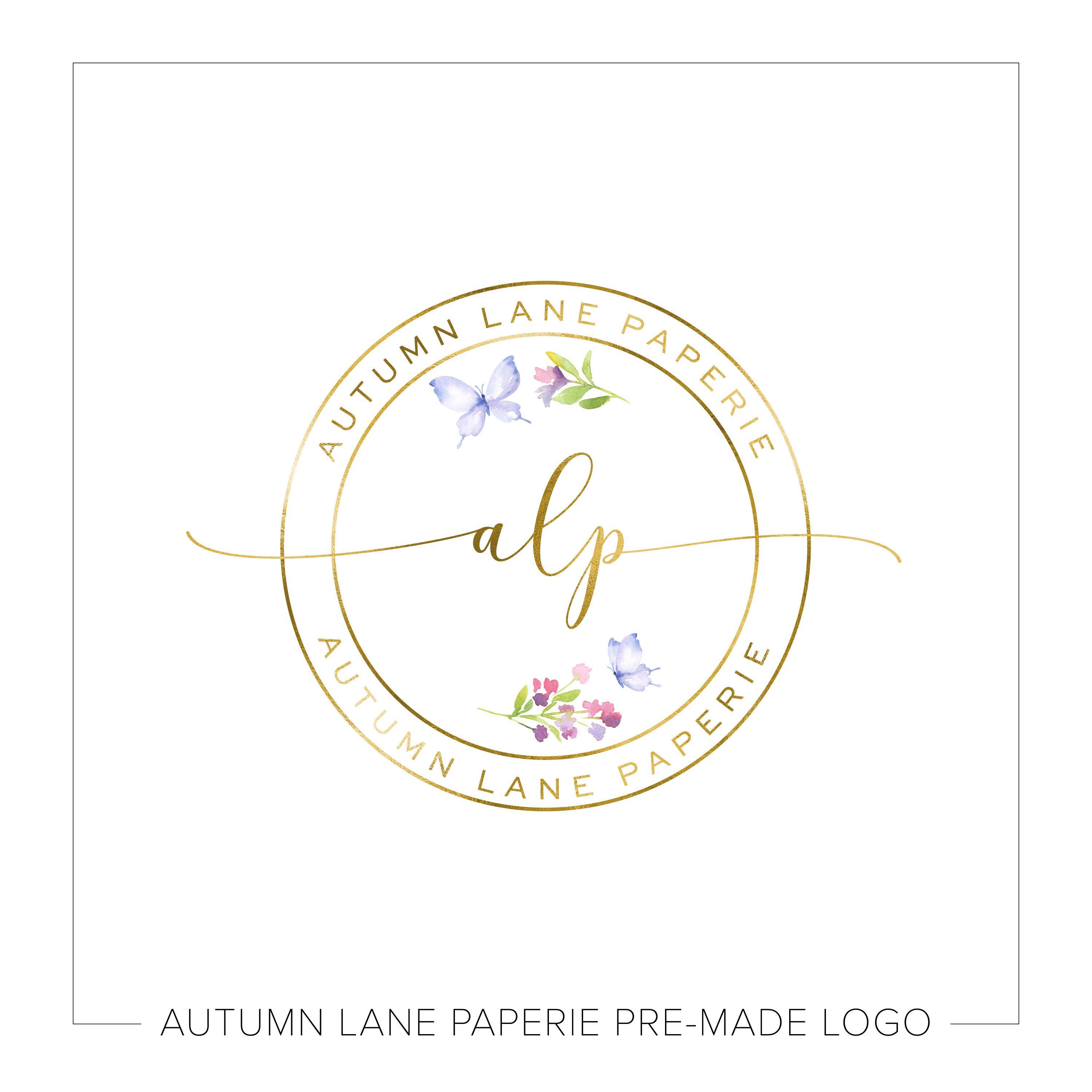 Chic Floral Logo - Logo Design - Circle Logo - Watercolor Flower Logo - Photography ...