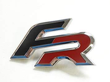 FR Logo - Original Seat FR Emblem Logo for Radiator Grille Chrome/Red/Black ...