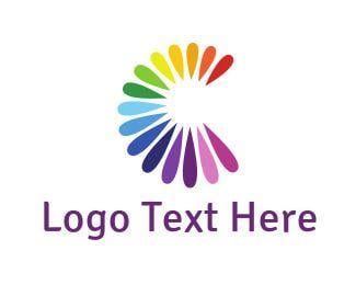 Rainbow Flower Logo - Rainbow Logo Maker. Best Rainbow Logos