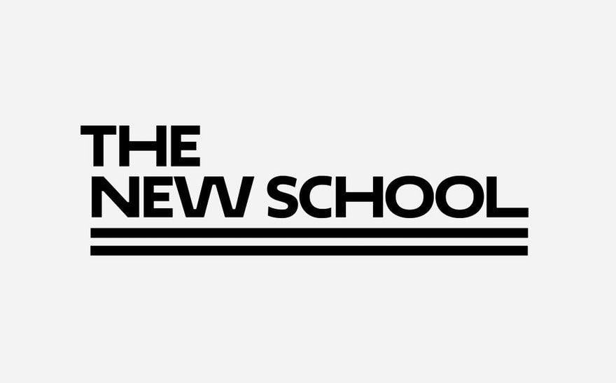 FM School Logo - The New School — Pentagram