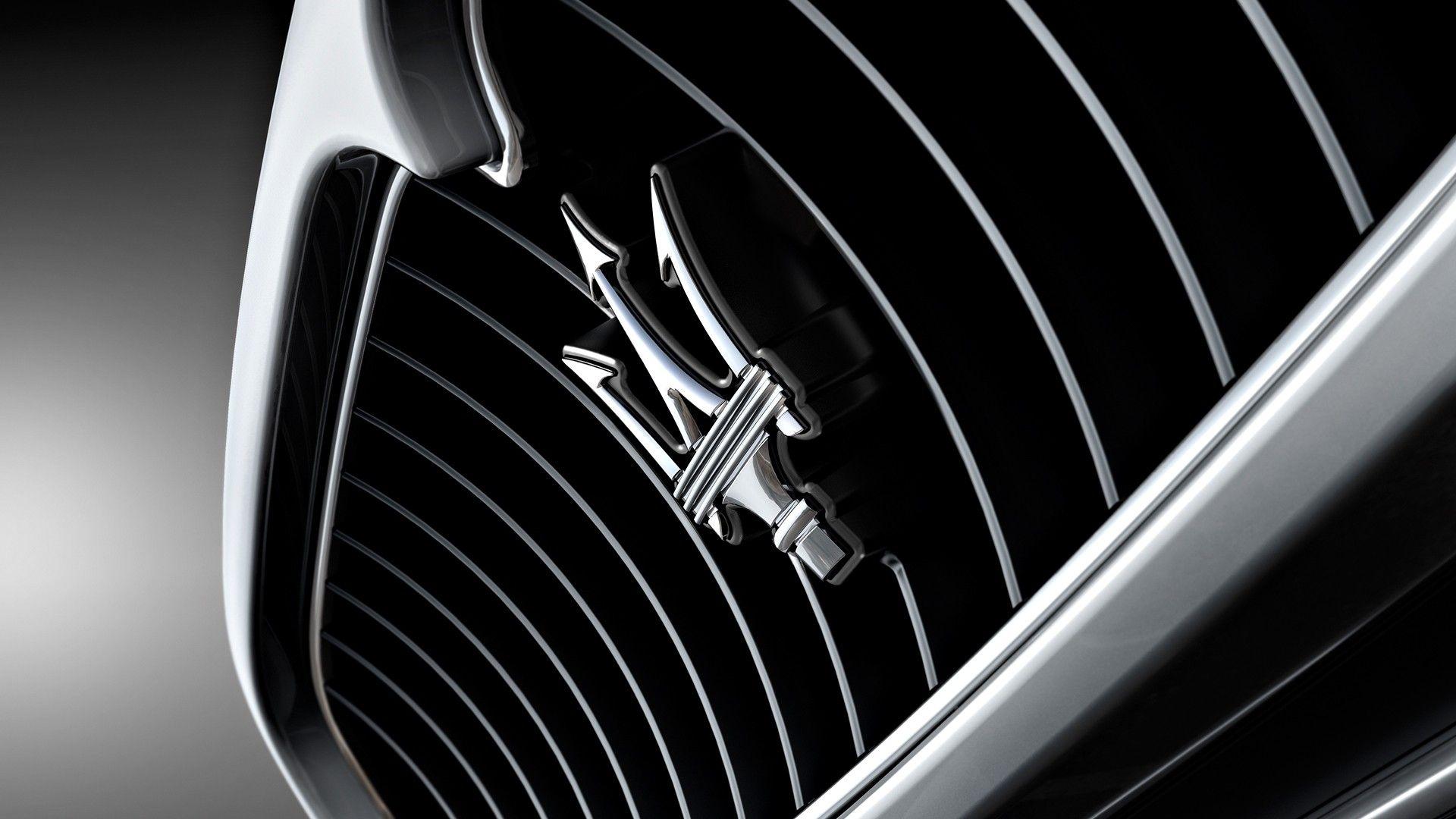 Black and White Sport Car Logo - Maserati Logo, Maserati Car Symbol Meaning and History. Car Brand