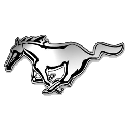 Black and White Sport Car Logo - Ford Mustang. Ford Mustang Car logos and Ford Mustang car company