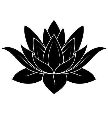 Black Lotus Flower Logo - Lotus Flower on VectorStock | Tattoo Designs Ideas/Drawings
