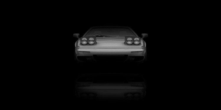 Black and White Sport Car Logo - British manufacturer of luxury sports cars logo [Automotive industry]