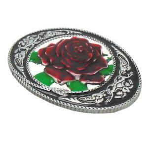 Big Red Oval Logo - Big Red Rose Flower Cowgirl Western Metal Oval Belt Buckle | eBay