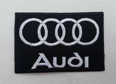 Black and White Sport Car Logo - AUDI EMBROIDERED IRON On Sew On Sports Car Logos Brand New High