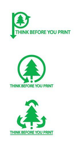 Think Before You Print Logo - AhHa.. Think Before You Print Logo | Katie Conway | Flickr