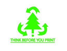 Think Before You Print Logo - think before you print logo underline