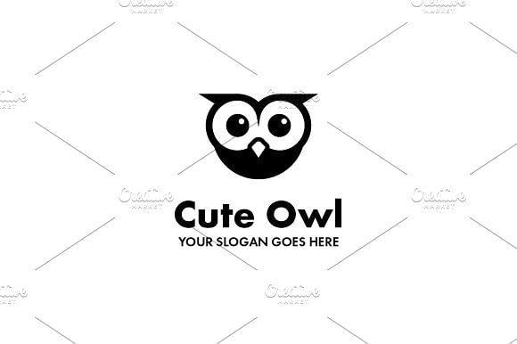 Cute Owl Logo - Cute Owl Logo Logo Templates Creative Market