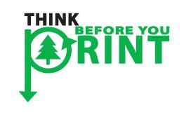 Think Before You Print Logo - Think Before You Print