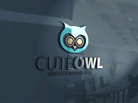 Cute Owl Logo - Cute Owl Logo ~ Logo Templates ~ Creative Market