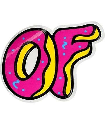 Odd Future Logo - Odd Future OF Donut Vinyl Sticker | ➫Stickers➬ | Stickers, Odd ...