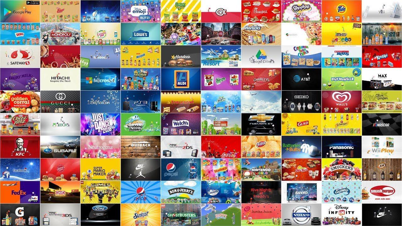 Top 100 Famous Logo - Top 100 (Part-4) Famous Brands Spoof Pixar Lamp Luxo Jr Logo - YouTube