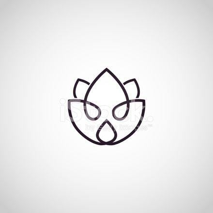 Black Lotus Flower Logo - Lotus Flower Logo Vector Stock Vector