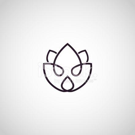 Black Lotus Flower Logo - Lotus Flower Logo Vector Stock Vector