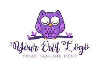 Cute Owl Logo - Cute owl logo | Etsy