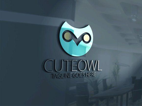 Cute Owl Logo - Cute Owl Logo Logo Templates Creative Market