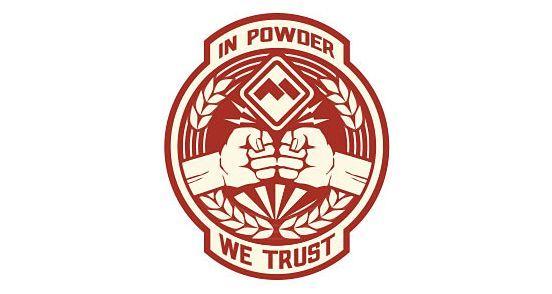 Powder Mountain Logo - Powder Mountain Propaganda Patch. Logo Design. The Design