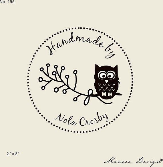 Cute Owl Logo - cute owl rubber stamp-Custom Logo Stamp - Custom Stamp ...