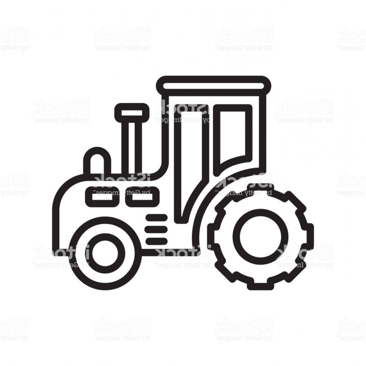 White Tractor Logo - Tractor Icon Vector Sign And Symbol Isolated On White Background