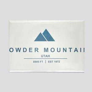 Powder Mountain Logo - Powder Mountain Magnets - CafePress