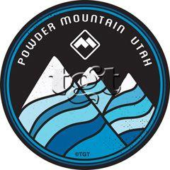 Powder Mountain Logo - Mini Stickers