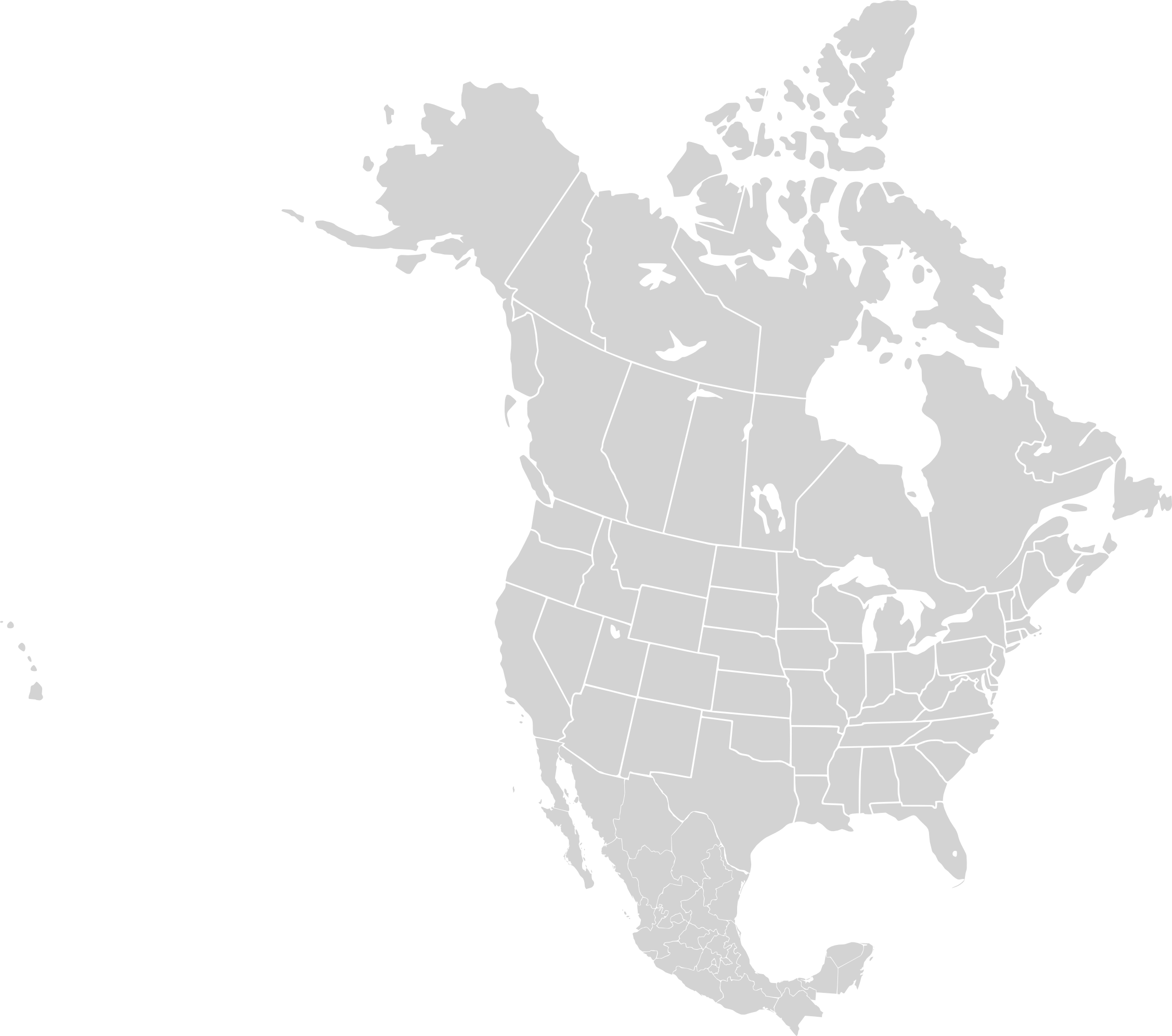 Black North America Logo - File:North america blank range map.png - Wikimedia Commons