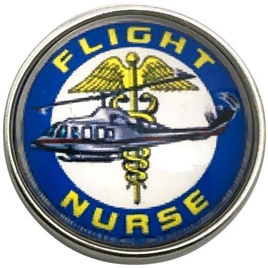 Flight Nurse Logo - Flight Nurse Snap 20mm for Snap Jewelry