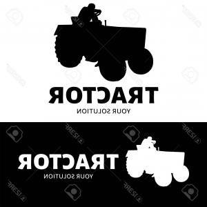 White Tractor Logo - Tractor Logo Letter Combine On White | LaztTweet