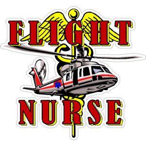 Flight Nurse Logo - Flight Nurse With Helicopter at Sticker Shoppe