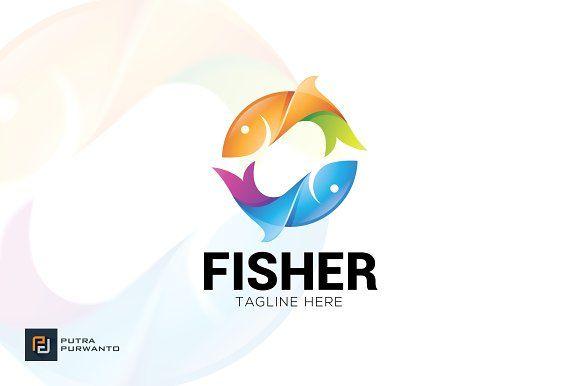The Fisher Logo - Fisher Template Logo Templates Creative Market