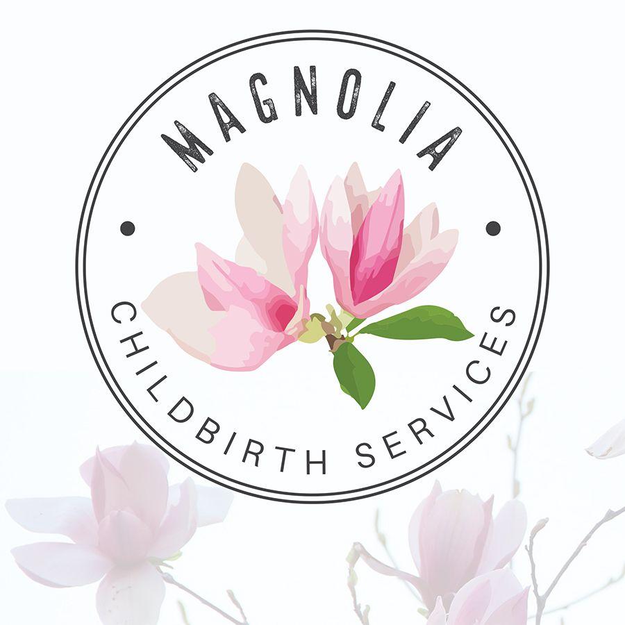 Magnolia Flower Logo - Magnolia Childbirth Services | Calgary Logo Design - Calgary Web ...