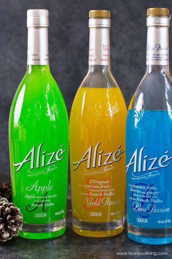 Green and Yellow Drink Logo - Bottles of Alizé Vodka, Green yellow and blue vodka. vadaka