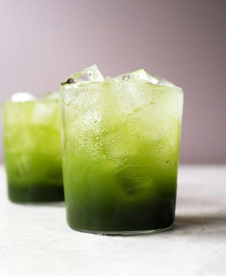 Green and Yellow Drink Logo - Matcha (Green Tea) Soda | Oh, How Civilized