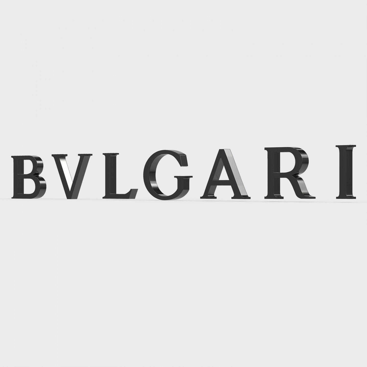 Bulgari Logo - Bulgari logo 3D Model in Jewellery 3DExport