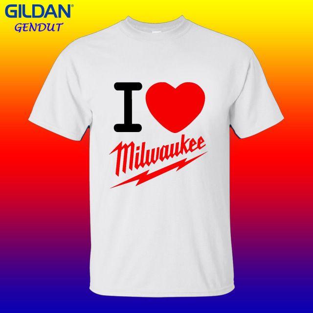 I Love U Logo - New Milwaukee Tools logo i love u logo t shirt fashion sz S 2XL-in T ...