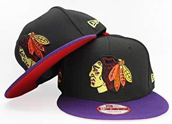 Purple Yellow Black Logo - Chicago Blackhawks 9fifty New Era Custom Snapback to Match Asteroid ...