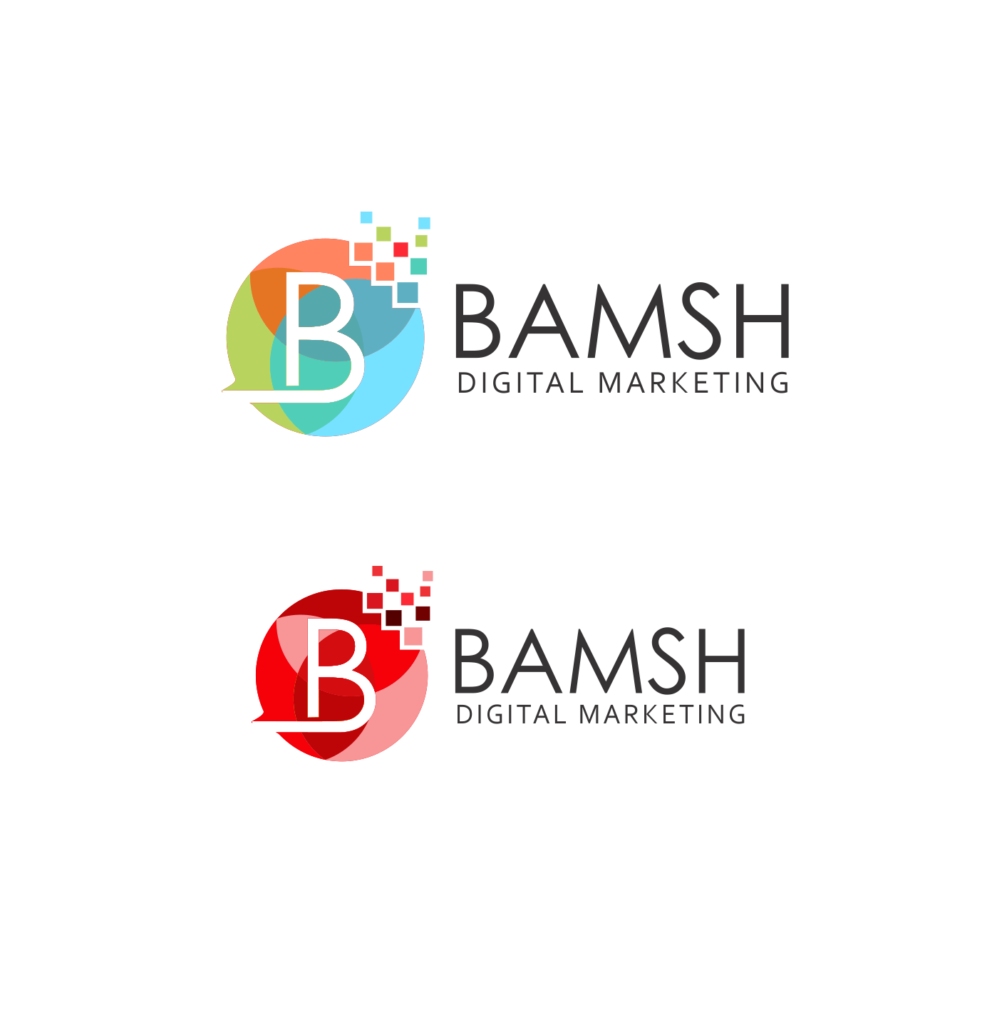 Online Web Logo - Serious, Modern, Marketing Logo Design for Bamsh Digital Marketing ...