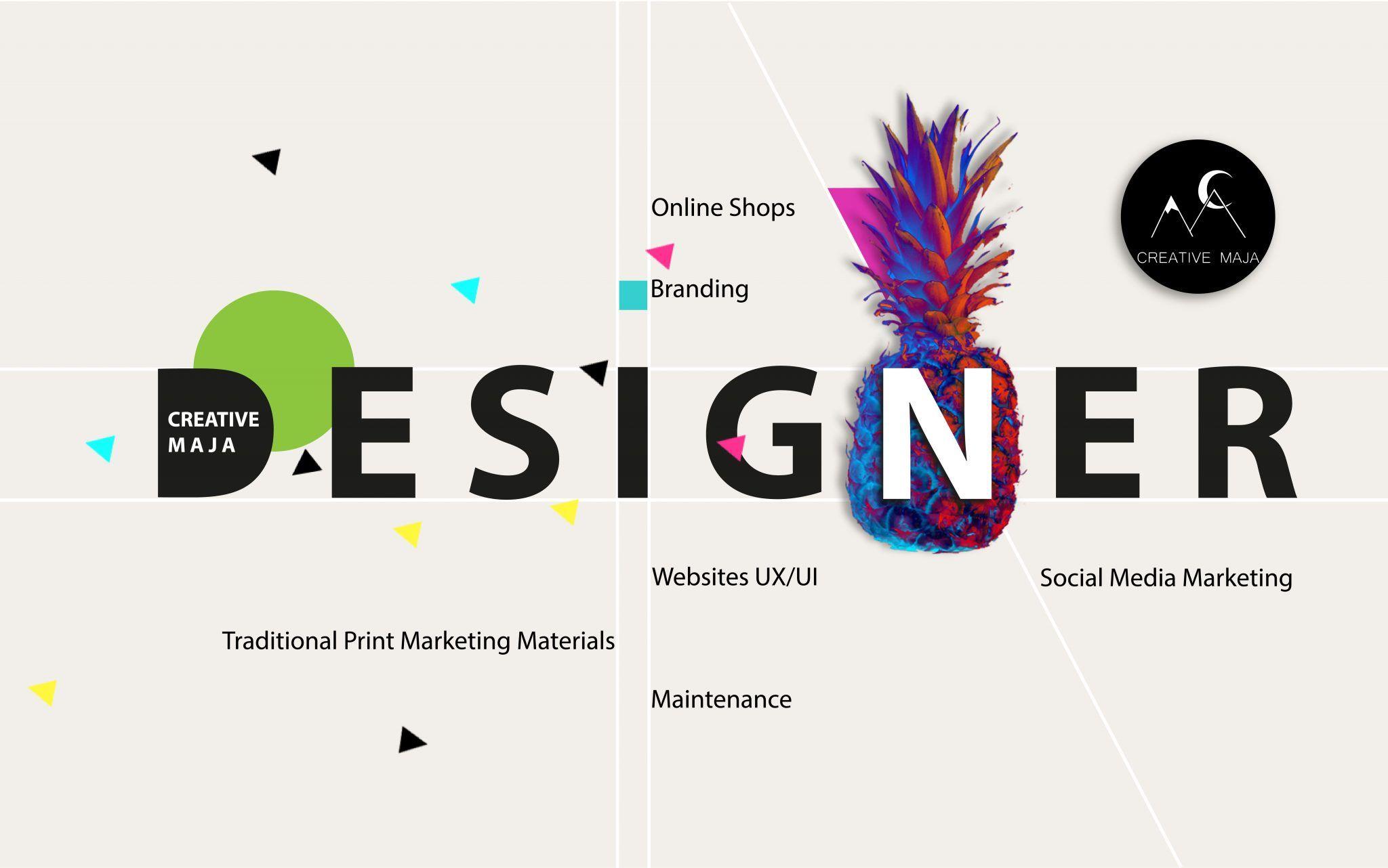 Online Web Logo - Creative Maya website, online shop, logo, branding. The Bournemouth