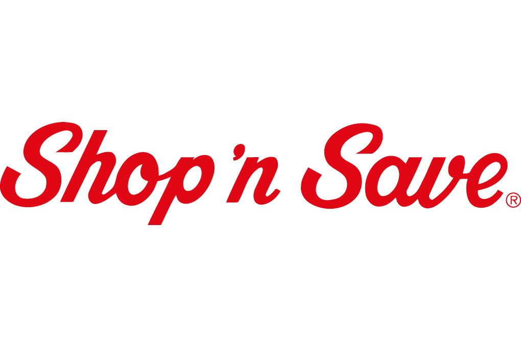 Only with Red N Logo - Shop N Save Logo Vector Image. Ellsworth Cooperative Creamery
