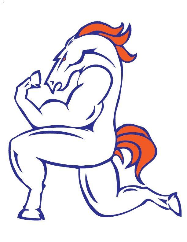 Broncos Old Logo - Tebowing Bronco Logo 2