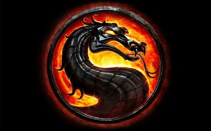 Orange and Black Dragon Logo - dragon, #logo, #black background, #Mortal Kombat, wallpaper | mocah ...